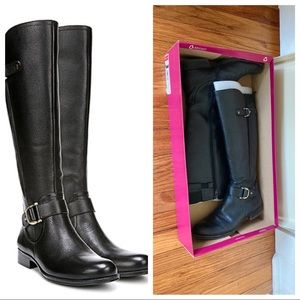 Naturalizer Joylynn Black Wide Calf Boot Size 6.5